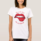 PERSONALISIERTER Lippenbiss T-Shirt (Vorderseite)