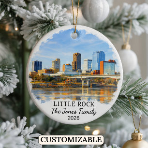Personalisierter Little Rock Schmuck, Benutzerdefi Keramik Ornament