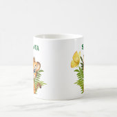 Personalisierter Little Tiger & Butterfly Classic  Kaffeetasse (Mittel)