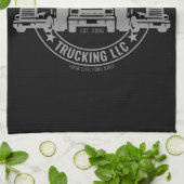 Personalisierter LKW Big Rig Semi LKW Geschirrtuch (Gefaltet)