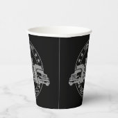 Personalisierter LKW Big Rig Semi LKW Pappbecher (Rechts)