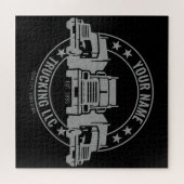 Personalisierter LKW Big Rig Semi LKW Puzzle (Horizontal)