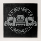 Personalisierter LKW Big Rig Semi LKW Puzzle (Vertikal)