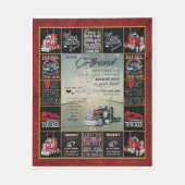 Personalisierter Lkw-Fahrer für meine Freundin Fleecedecke (Vorderseite)