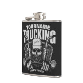 Personalisierter LKW-LKWs Big Rig Truck Flachmann (Links)