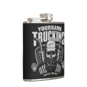 Personalisierter LKW-LKWs Big Rig Truck Flachmann (Rechts)