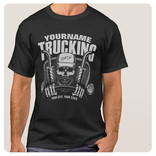 Personalisierter LKW-LKWs Big Rig Truck T-Shirt