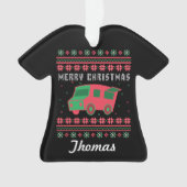 Personalisierter LKWs Ugg Weihnachtskraut Ornament (Vorderseite)