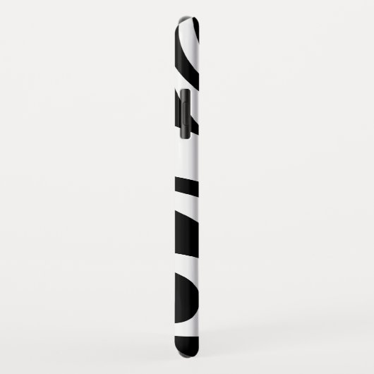 Personalisierter lodernder Basketball B/W Case-Mate iPhone Hülle (Hinten/Rechts)