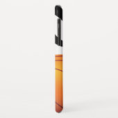 Personalisierter lodernder Basketball B/W Case-Mate iPhone Hülle (Hinten/Links)