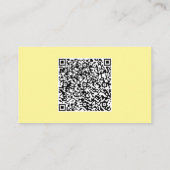 Personalisierter Logo-Text QR-Code Info-Geschäftsk Visitenkarte (Rückseite)