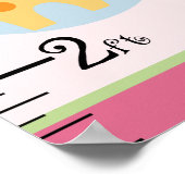 Personalisierter Lollipop-Dschungel/Wachstumsdiagr Poster (Ecke)