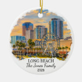 Personalisierter Long Beach Weihnachtsschmuck Benu (Vorne)