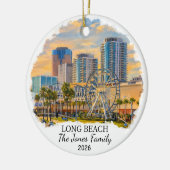 Personalisierter Long Beach Weihnachtsschmuck Benu (Links)