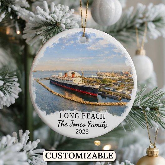 Personalisierter Long Beach Weihnachtsschmuck Benu