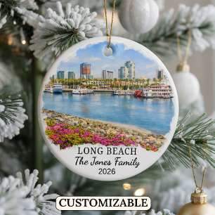 Personalisierter Long Beach Weihnachtsschmuck Benu