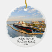 Personalisierter Long Beach Weihnachtsschmuck Benu (Vorne)