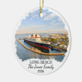Personalisierter Long Beach Weihnachtsschmuck Benu (Links)
