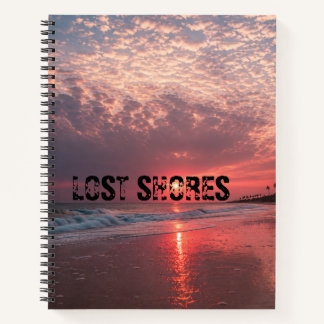 Personalisierter Lost Shores Beach Sonnenaufgang Notizblock