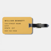 Personalisierter Lötkopf Gepäckanhänger (Rückseite horizontal)