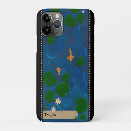 Personalisierter Lotus-Teich Case-Mate iPhone Hülle (Rückseite)