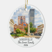 Personalisierter Louisville-Schmuck, Benutzerdefin Keramik Ornament (Links)