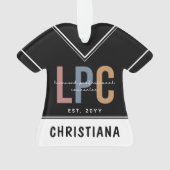 Personalisierter LPC Lizenzierter Beruflicher Bera Ornament (Rückseite)