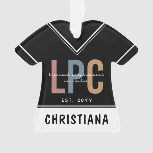 Personalisierter LPC Lizenzierter Beruflicher Bera Ornament (Vorderseite)