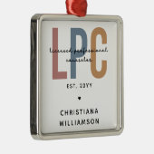 Personalisierter LPC Lizenzierter Beruflicher Bera Ornament Aus Metall (Rechts)