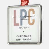 Personalisierter LPC Lizenzierter Beruflicher Bera Ornament Aus Metall (Links)