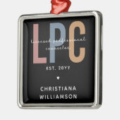 Personalisierter LPC Lizenzierter Beruflicher Bera Ornament Aus Metall (Links)