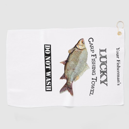Personalisierter Lucky Carp Handtuch (Horizontal)