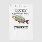 Personalisierter Lucky Carp Handtuch (Vorderseite)