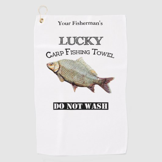 Personalisierter Lucky Carp Handtuch (Vorderseite)