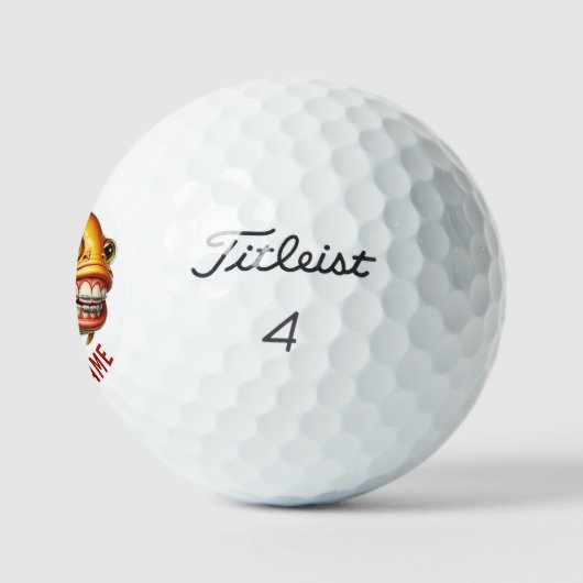 Personalisierter Lucky Carp Titleist Pro V1 Golfbä Golfball (Logo)