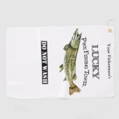 Personalisierter Lucky Pike Handtuch (Horizontal)