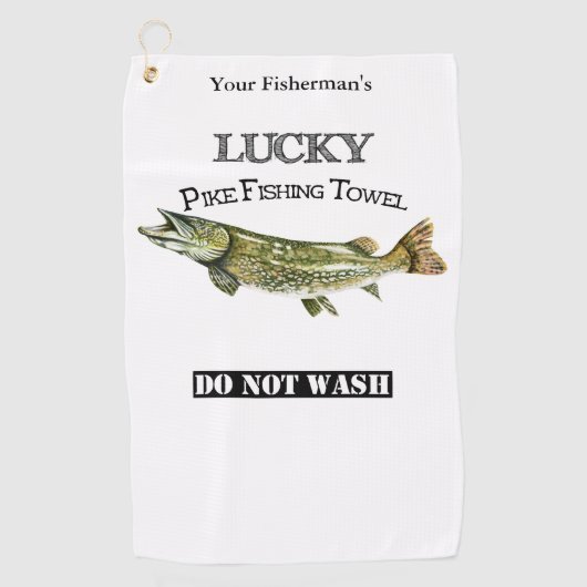 Personalisierter Lucky Pike Handtuch (Vorderseite)