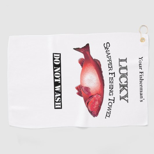 Personalisierter Lucky Red Snapper Handtuch (Horizontal)