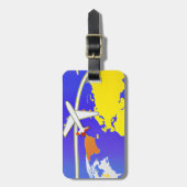 Personalisierter Luftverkehr Gepäckanhänger (Vorderseite vertikal)