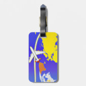 Personalisierter Luftverkehr Gepäckanhänger (Rückseite vertikal)