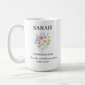 Personalisierter Luke 12:27 Kaffeebecher Kaffeetasse (Links)