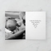 Personalisierter Lumberjack Roter Karo Geburtstag Karte (Innenseite)