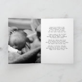 Personalisierter Lumberjack Roter Tag Karte (Innenseite)