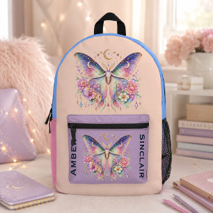 Personalisierter Luna-Moth-Rucksack Bedruckter Rucksack