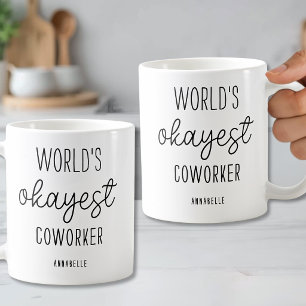 Personalisierter lustiger Arbeitskollege Kaffeetasse