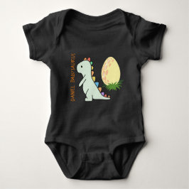 Personalisierter lustiger Babysaurus-Wildjurassisp Baby Strampler