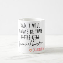 Personalisierter lustiger Becher für Papa