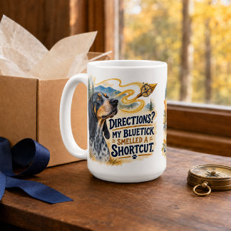 Personalisierter lustiger Bluetick Coonhound Kaffeetasse