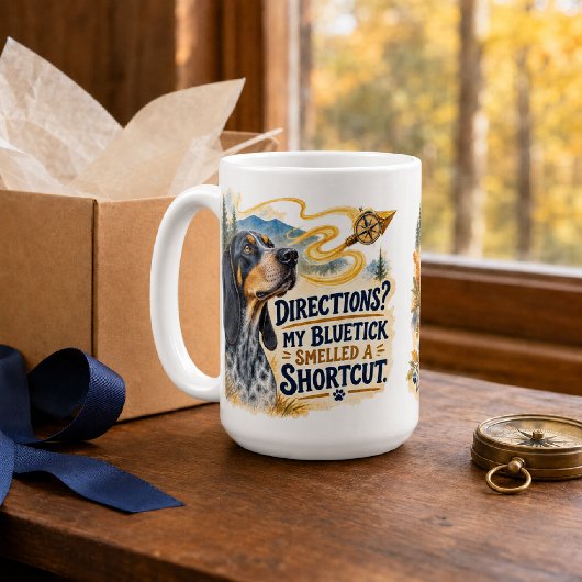 Personalisierter lustiger Bluetick Coonhound Kaffeetasse