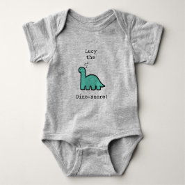 Personalisierter lustiger Dinosaurier Baby Strampler